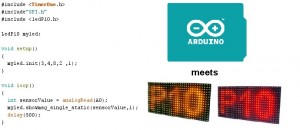 LedP10 : Arduino library for P10 LED Display Panels